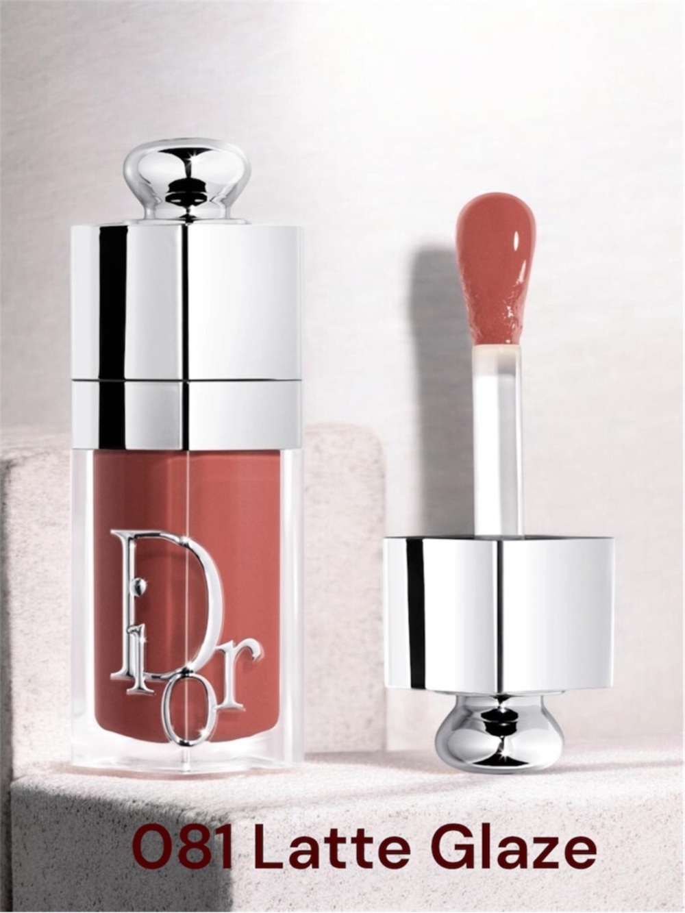 Dior Addict Lip Glow Oil -24h Hydrating Lip Oil -081 Latte Glaze NWOT With Box